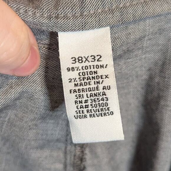 Calvin Klein Gray Flat Front Dress Straight Leg Pants Slacks Size 38W 32L - Picture 6 of 9